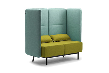 High back waiting area sofas and armchairs for office entrance, lobby, reception Around