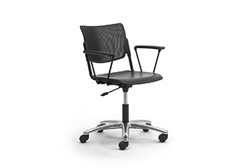 Task chairs with metal or polypropylene seat/back LaMia