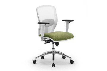 Office chair with white frame and adjustable armrests Sprint w RE