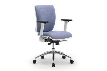 Office chair with white frame and adjustable armrests Sprint w