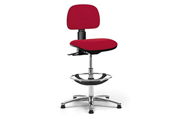 Padded stools with footrest for cashier desk and workstation Saloon