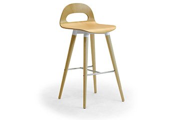 Vintage style wooden stools for bar and kitchen island Samba Wood