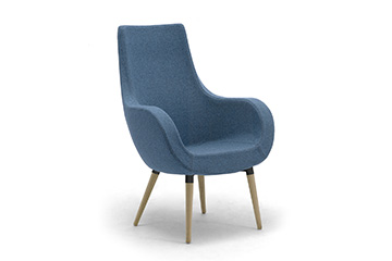 Egg design wooden sofas armchairs for nursing, rest and retirement home, medical centers Victoria