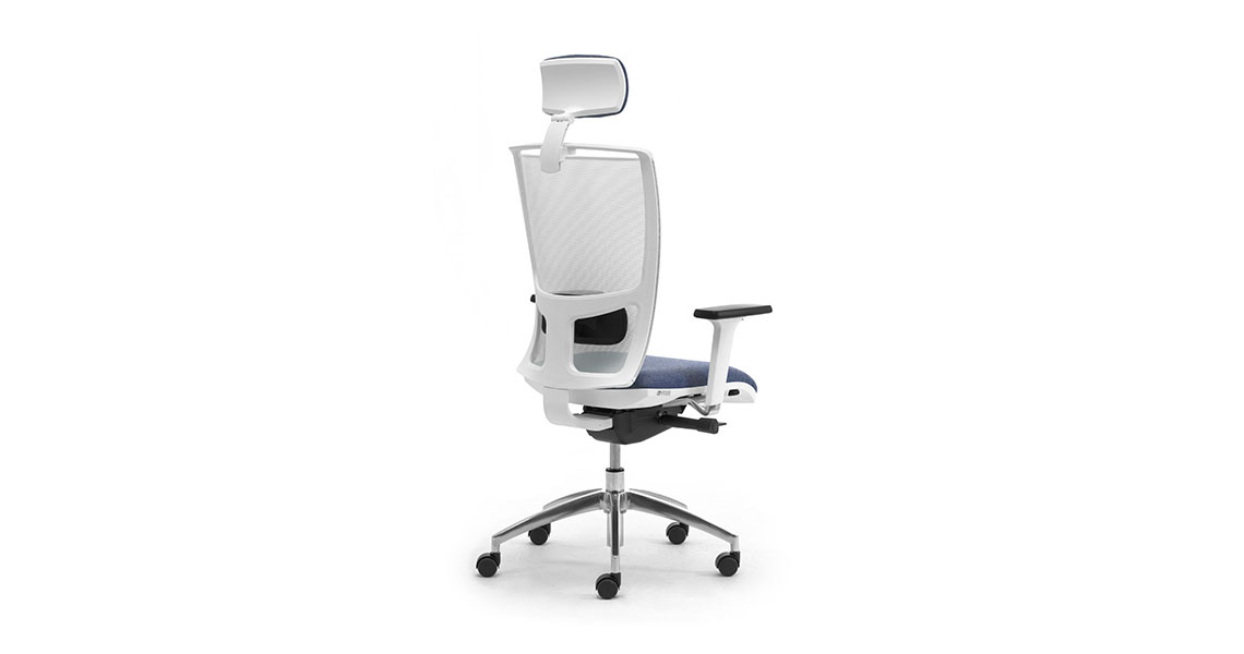 white office chair with headrest