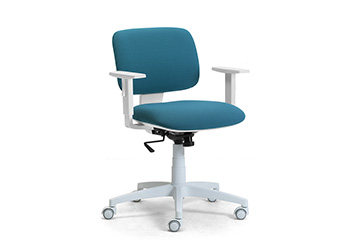 Colorful white chair with modern and compact design for home and office DAD