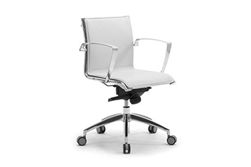 Executive office visitor chairs with chromed frame Origami LX