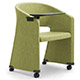 armchairs with writing and note-taking table for conferences conventions seminars Reef