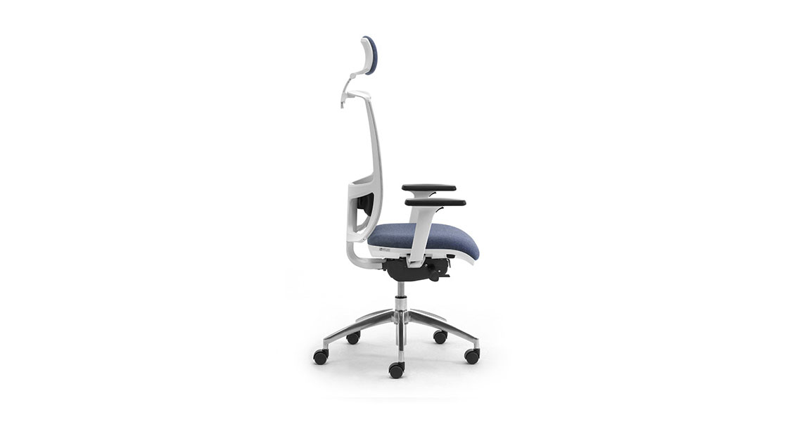 Ergonomic Design White Mesh Office Seating W Headrest Cometa W Img 03 
