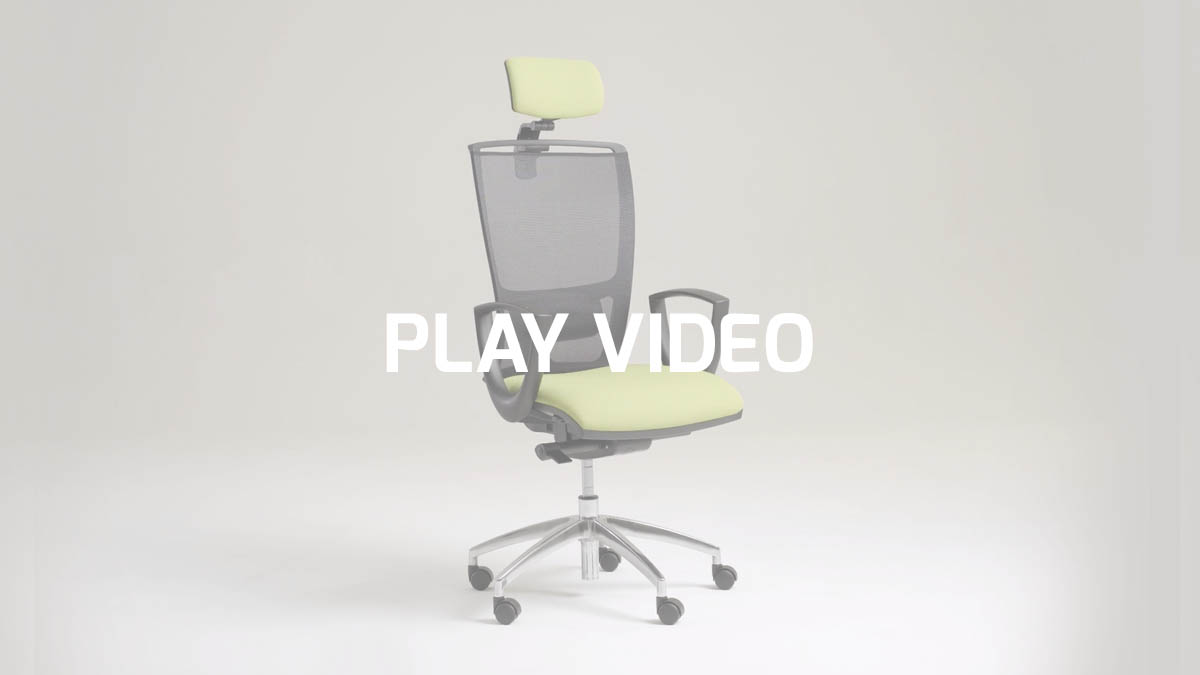 Ergonomic mesh office chairs with headrest | Cometa by Leyform