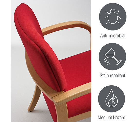 anti-bacterial imitation leather chairs washable with water-diluted bleach