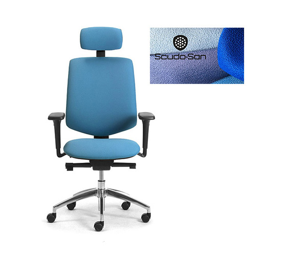 office swivel chairs with antibacterial antimicrobial fabrics and vinyls