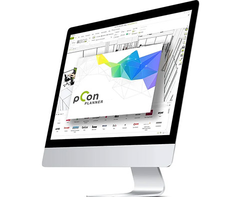 plan with P-con planner and dwg models by Leyform