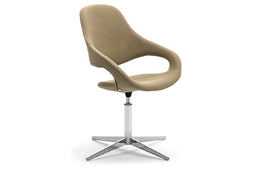 Contemporay design louge chairs + footrest for salons, shops and stores furniture Samba Plus