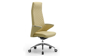 Modern design chairs with quilted backrest for executive studios Zeus