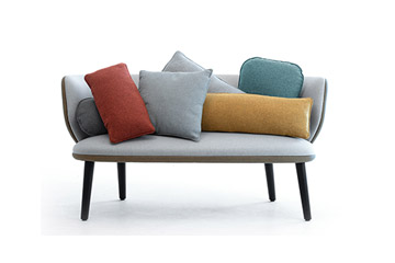 Colourful cushions for sofa waiting room armchair in office waiting rooms, entraces, hotel lobby by Leyform