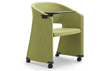 Waiting sofas with castors for salons, shops and stores furniture Reef