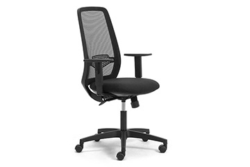 Enveloping design  office chair with breathable mesh for trading rooms, video editing and call center Star
