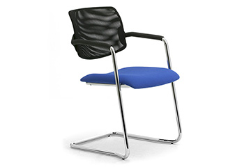 Cantilever chairs with floating seat for office desk Laila Relax