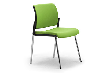 Four legs seating solutions without arms for meeting areas and congress rooms Wiki 4 legs