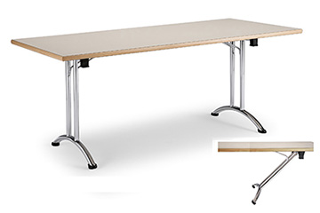 Library tables with folding legs for school and classroom furniture Arno 4