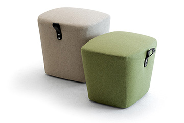 pouf poggiapiedi colorato dal design moderno victoria