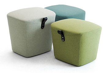 pouf poggiapiedi colorato dal design moderno victoria