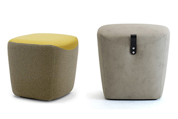 pouf poggiapiedi colorato dal design moderno victoria