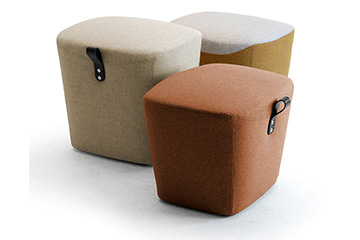 pouf poggiapiedi colorato dal design moderno victoria