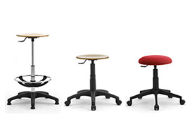 High stool and chair for cash desks and Saloon workstations