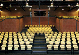 Classroom, teaching and university benches Cortina