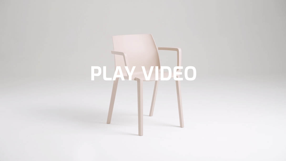 Stackable design plastic chair for outdoor conferences | Greta by Leyform