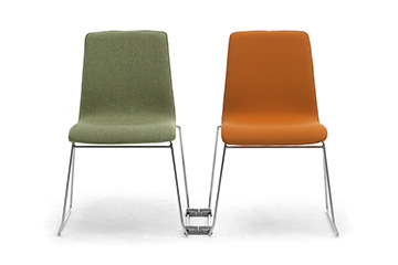 Linking chairs with modern design for training and seminal hall Zerosedici sliding seat