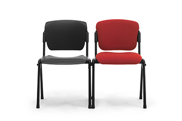 4 legs chairs with linkong device to supply lecture and hotel halls for conferences an meetings Cortina