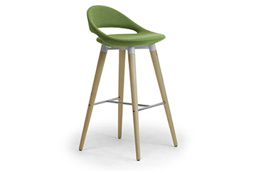 Breakfast bar stools with wooden legs for kitchen islands Samba