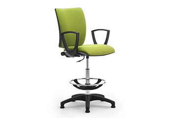 Comfortable stool for cashiers and cash desk workstations Saloon