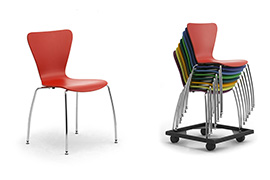 Sedie sovrapponibili colorate leggere e facili da spostare per sala conferenze, convegni e congressi Gardena