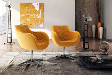 poltrone e sedie lounge dal design ricercato per sala attesa